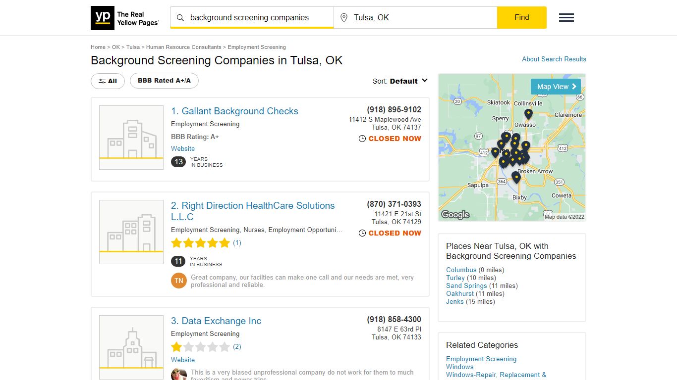 Background Screening Companies in Tulsa, OK - yellowpages.com