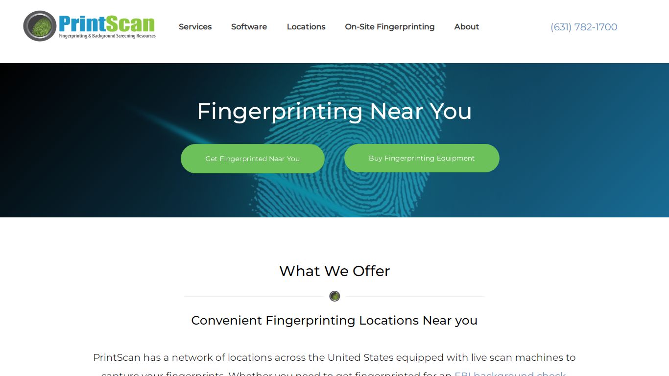 Fingerprinting Near Me | Background Screening | Printscan